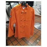 APPEARS NEW - Chefwear Orange Professional Chef Coat. Size Medium