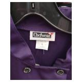 APPEARS NEW - Chefwear Purple Professional Chef Coat. Size Large. 2 pack