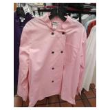 APPEARS NEW - Chefwear Pink Professional Chef Coat. Size Large. 2 Pack