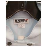 APPEARS NEW - Chefwear Professional Chef Coat Light Blue. Size Large