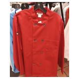 APPEARS NEW - Chefwear Red Professional Chef Coat Size Large