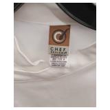 APPEARS NEW - Chef Designs White Professional Chef Coat XL