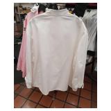 APPEARS NEW - Chef Designs White Professional Kitchen Coat with Black Trim XL