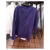 APPEARS NEW - Five Star Chef Coat - Purple Professional Kitchen Uniform Size XL