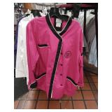 APPEARS NEW - Five Star Fundamentals Pink Chef Coat XL