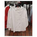 APPEARS NEW - Chef Designs Professional White Chef Coat XXL-RG (2 Pack)