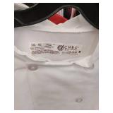 APPEARS NEW - Chef Designs Professional White Chef Coat XXL-RG (2 Pack)