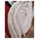 APPEARS NEW - Chef Designs Professional White Chef Coat XXL-RG (2 Pack)