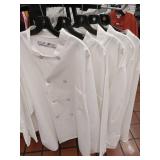 APPEARS NEW - Chef Designs Professional White Chef Coat XXL-LN (5 Pack)