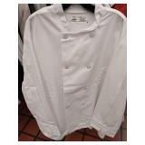 APPEARS NEW - PST White Chef Coat XXL Set of 3