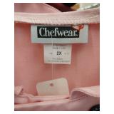 APPEARS NEW - Chefwear Pink Professional Chef Coat 2X