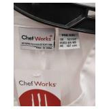APPEARS NEW - Chef Works Copk-wht Nice Basic Chef Coat, White, 2xl  - Retail: $55