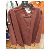 APPEARS NEW - Chefwear Professional Burgandy Chef Coat 2X