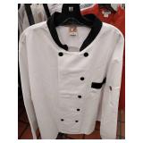 APPEARS NEW - Chef Designs Professional White Kitchen Coat XXL