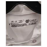 APPEARS NEW - Chef Designs White Professional Kitchen Coat 3XL