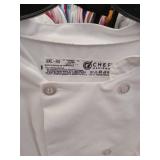 APPEARS NEW - Chef Designs White Professional Kitchen Coat 5XL-RG