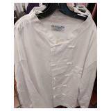 APPEARS NEW - Kitchenbasi Professional Chef Coat 6XL White Set of 4