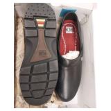 Kingston McKnight Black Leather Clogs Size 11.5