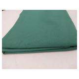 APPEARS NEW - Forest Green Poly/Cotton 90 Square Tablecloth Pack of 4