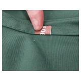 APPEARS NEW - Forest Green Poly/Cotton 90 Square Tablecloth Pack of 4