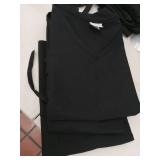 Fame El Salvador Black V-Neck Uniform Dress set of 3
