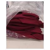 APPEARS NEW - Burgundy Server Aprons - Bulk Lot of 11