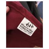 Superior Style Workwear Burgundy Apron Set of 6