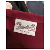 Fame Burgundy Fabric Apron- Made in USA Set of 4  - Retail: $60