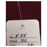 Fame Burgundy Fabric Apron- Made in USA Set of 4  - Retail: $60