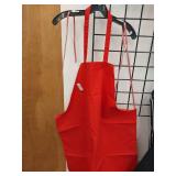 Chef Designs Red Professional Apron Set of 2