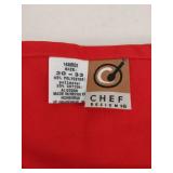 Chef Designs Red Professional Apron Set of 2