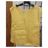 Feminine Yellow V-Neck Uniform Vest - Made in USA Set of 5