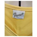 Feminine Yellow V-Neck Uniform Vest - Made in USA Set of 5
