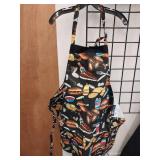 BBQ & Grill Food Pattern Cooking Apron Set of 2