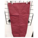 Burgundy Poly-Cotton Apron Set of 5