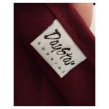 Burgundy Poly-Cotton Apron Set of 5
