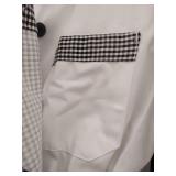 Chef Trends Professional White Coat with Gingham Trim (Medium) and Matching Apron