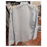 APPEARS NEW - Chefwear Professional Light Blue Chef Coat Size Small (2 Pack)