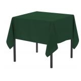 APPEARS NEW - Riegel 72 Square Hunter Green Table Linens