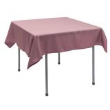 APPEARS NEW - Riegel Permalux Square Mauve/Pink Cotton/Poly Blend Tablecloth 54x54
