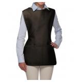 Fame Fabrics Black V-neck Uniform Apron Set of 3