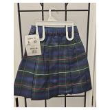 Girls Plaid School Uniform Skirt - Size 5
