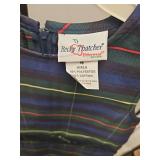 Vintage Becky Thatcher Girls Plaid Dress