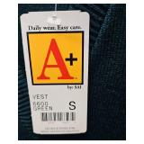 New A+ Brand Green Sleeveless Sweater Vest