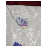 Royal Park Youth White Polo with Scotchgard Protection Large
