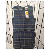 A+ Fabrics Plaid Jumper Dress