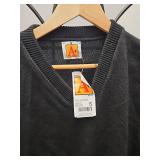 A+ Classic Black V-Neck Pullover Sweater