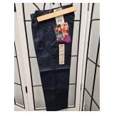 Dickies Boys Navy Pleated Front Pants with Reinforced Knee