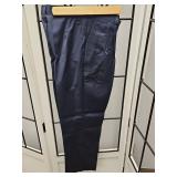 Dickies Girls Navy Blue Pleated Front Pants Size 10 Regular