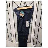 Dickies Boys Navy Blue Pleated Front Pants Size 12 Regular